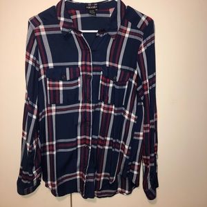 Navy blue flannel